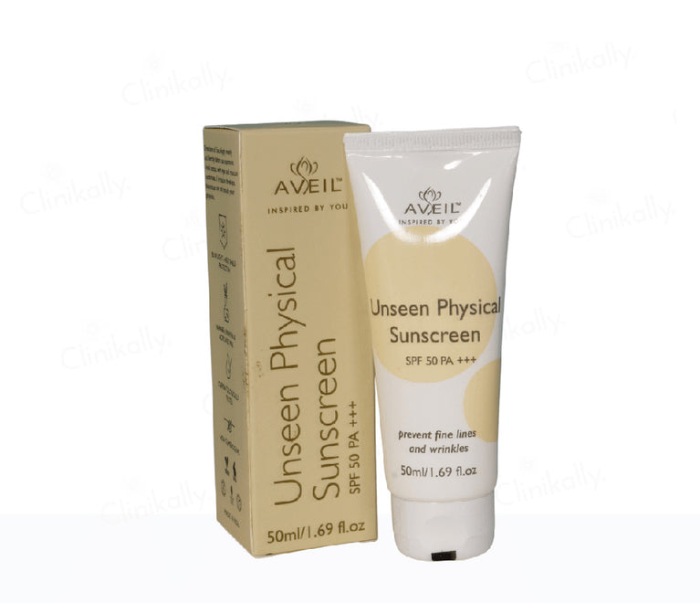 Aveil Unseen Physical Sunscreen SPF 50 PA+++