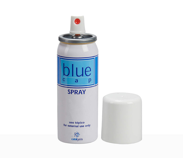 Blue cap spray