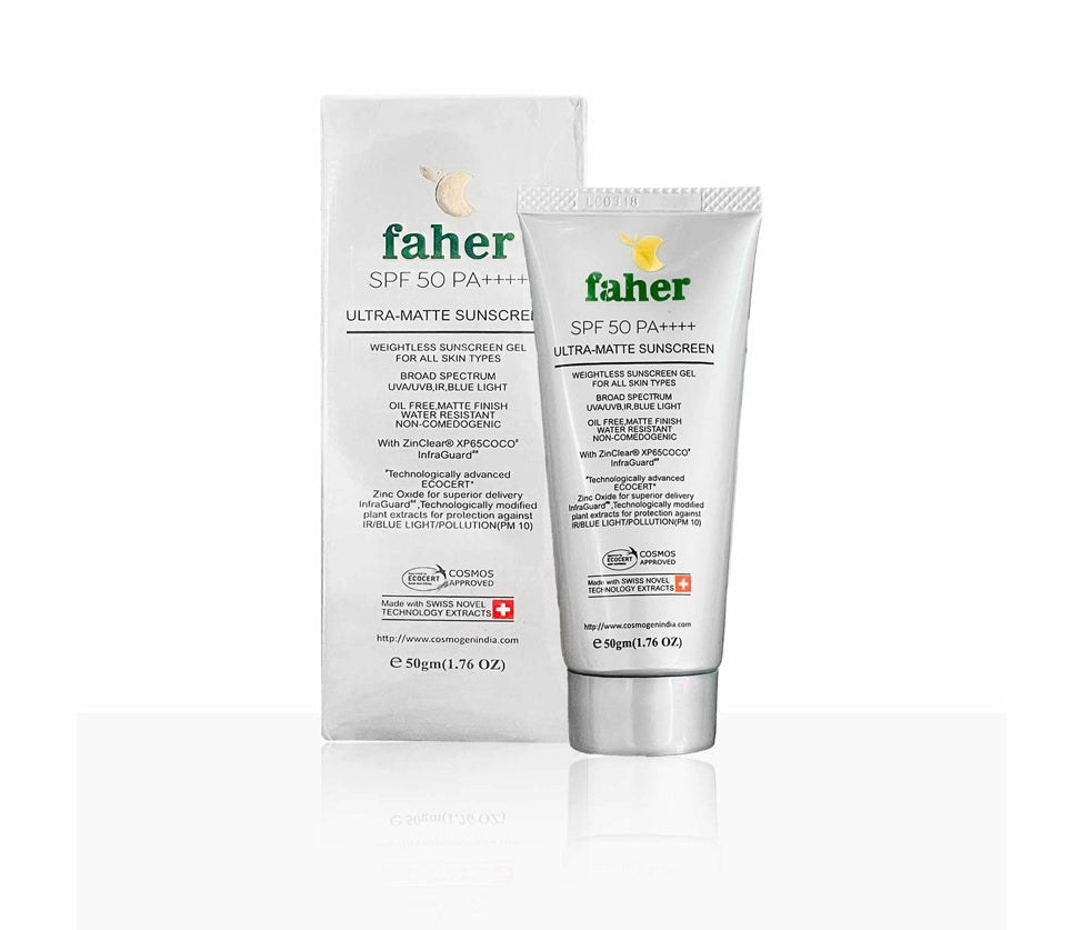 Faher Ultra Matte Sunscreen SPF 50 PA+++