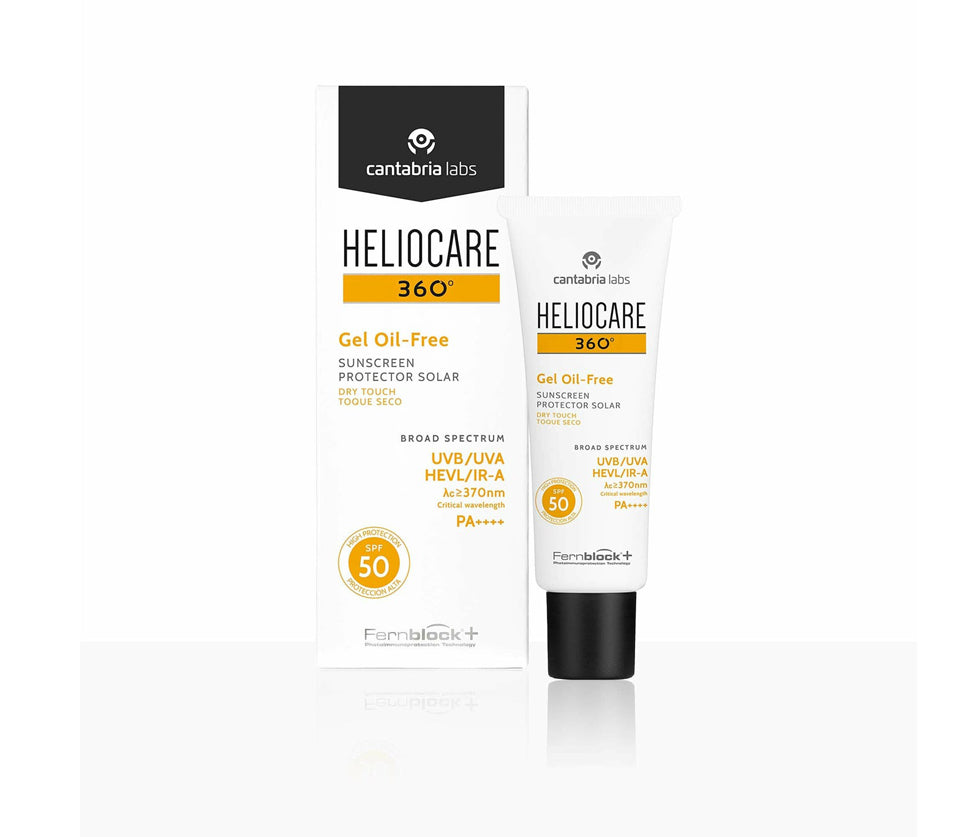 Heliocare 360 Gel Oil Free Sunscreen Protector Solar Dry Touch SPF 50/PA++++