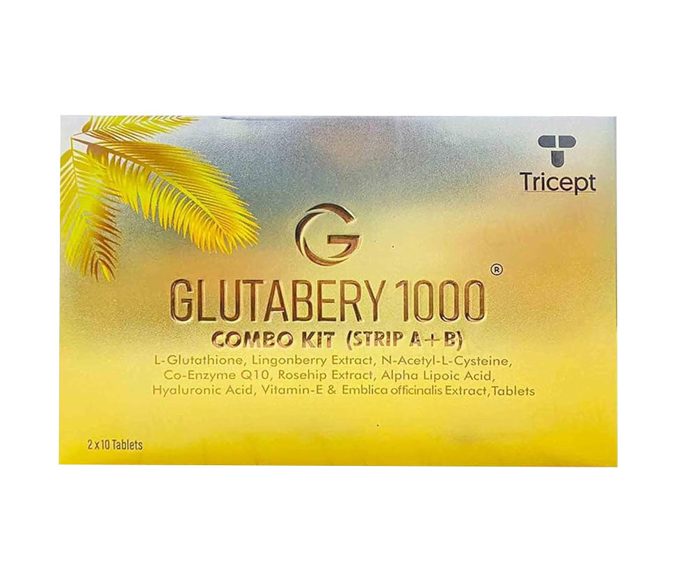 Tricept Glutabery 1000 Combo Kit (Strip A + B)