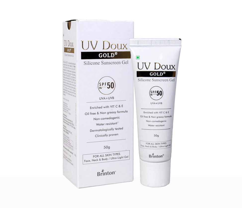 UV Doux Gold Silicone Sunscreen Gel SPF 50 PA+++