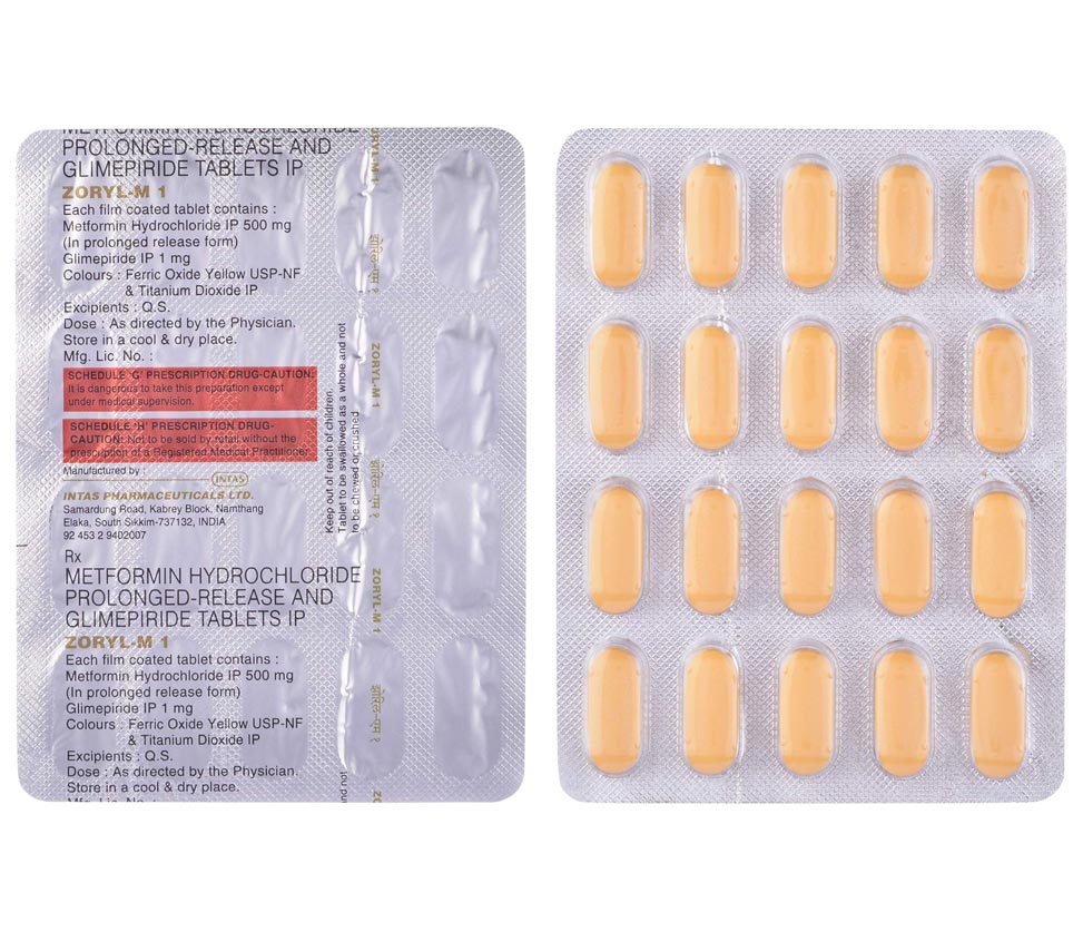 Zoryl-M 1 Tablets
